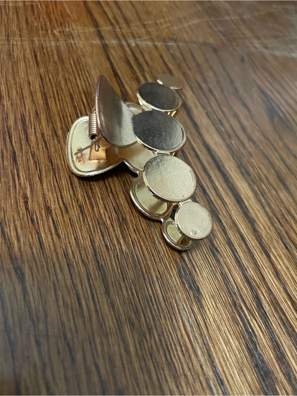 Gold Circle Cluster Hair Clip for Women